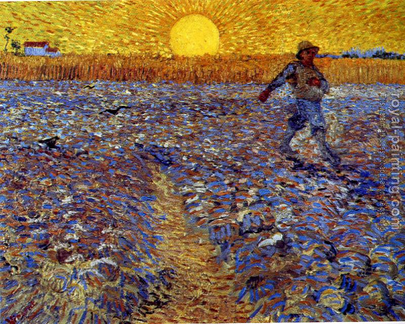 Vincent Van Gogh : Sower with Setting Sun
